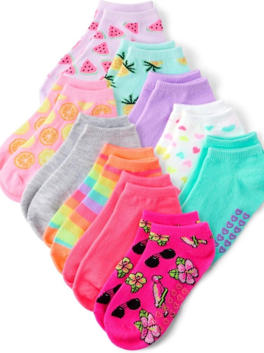Adorable Baby Girls' Heart Ankle Socks | Soft, Cute, Comfortable Footwear